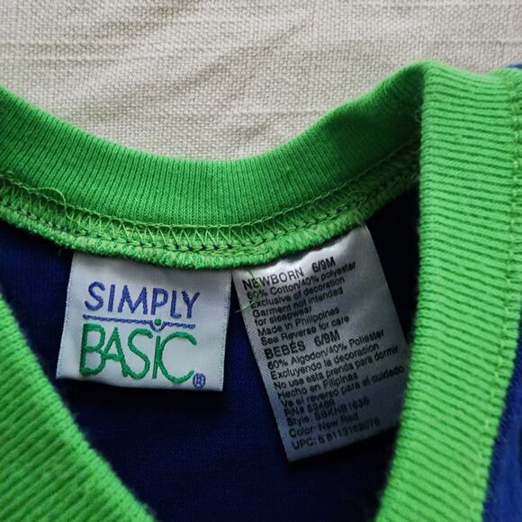 Vintage Airplane Color Block Romper 6-9 months - Picture 3 of 5